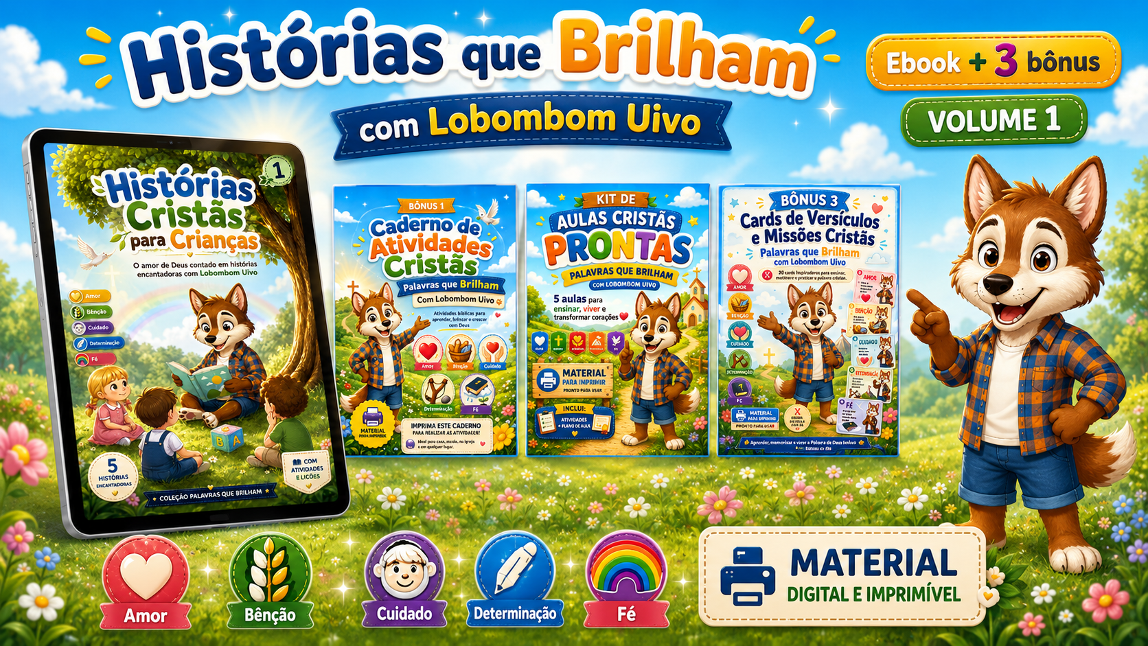 Kit completo Histórias que Brilham Volume 1